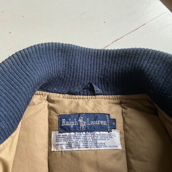 Ralph Lauren Navy Blue Down Vest Petite Small PS - Picture 3 of 13